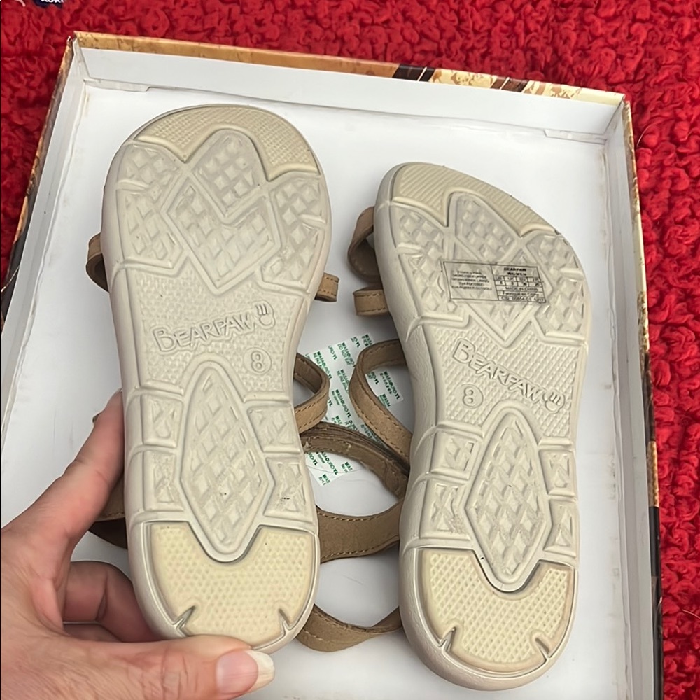 Tan Strappy Sandals - Picture 4 of 4